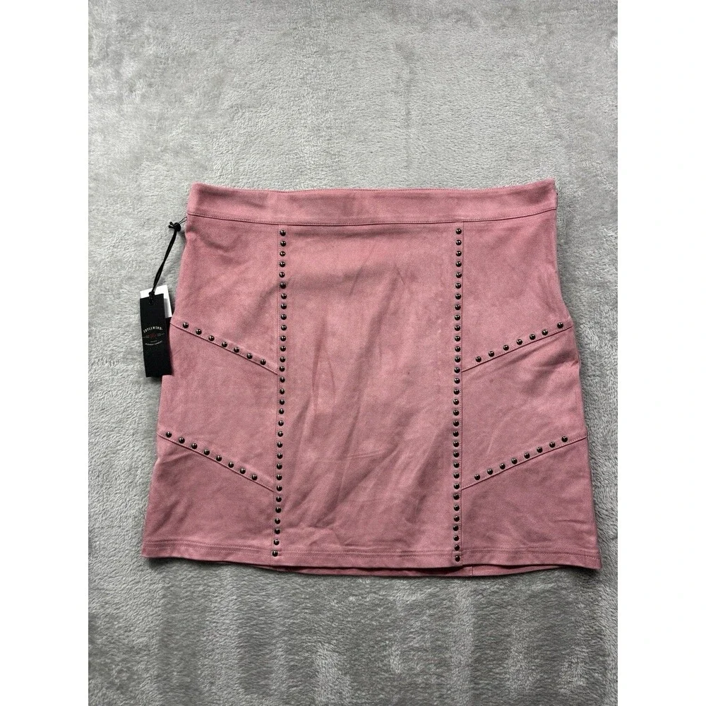 Idylwind Miranda Lambert Mauve Studded Skirt Womens XL New w Tags Western